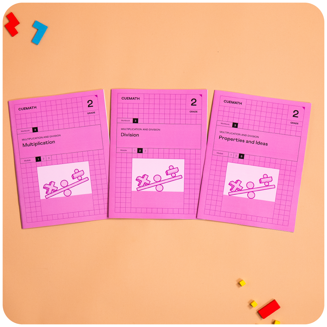 Cuemath Grade 2 Math Workbooks: Three-Digit Numbers, Multiplication, Time, Shapes & More! | Comprehensive Practice for Kids | 7 Chapters