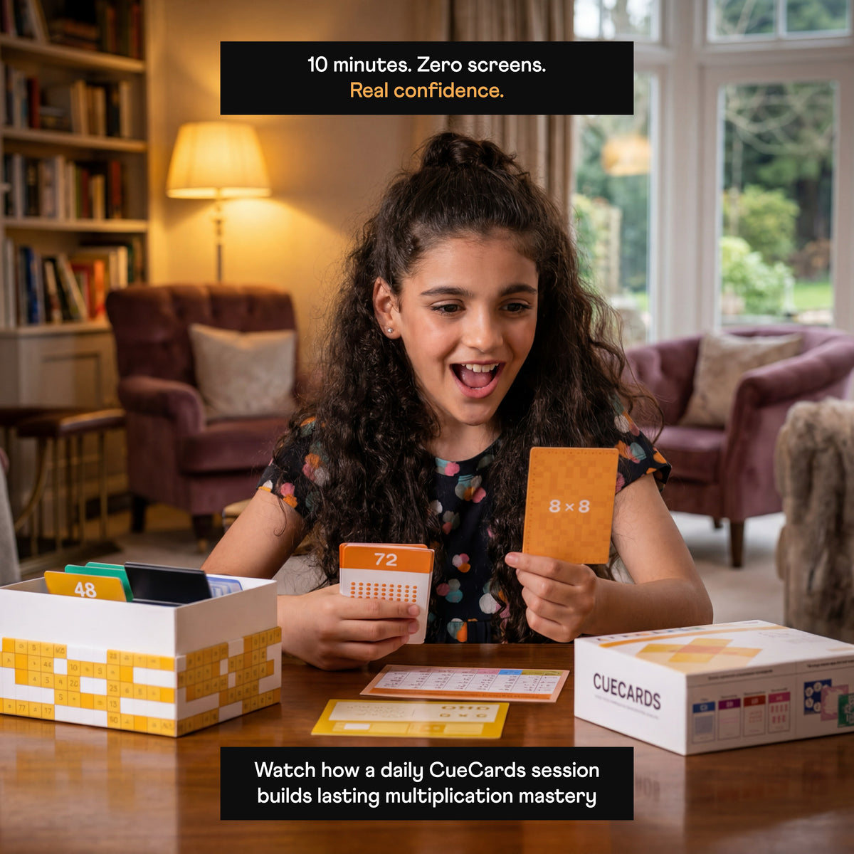 CueCards Multiplication Flash Cards | 240 Cards | Tables 1–20 | Science-Backed | Ages 6+ | — view 5